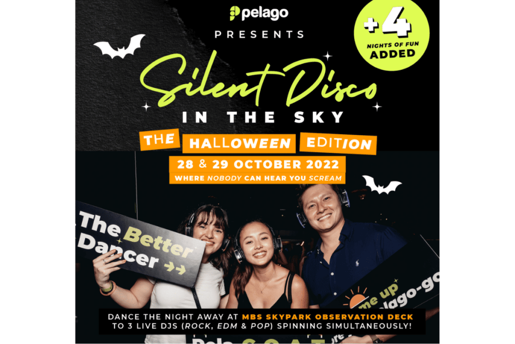 Silent Disco in the sky Singapore Halloween