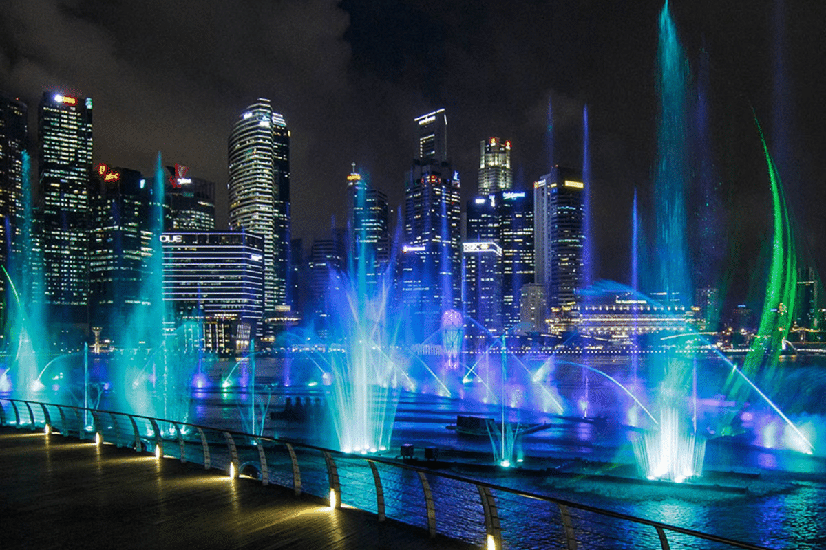free light and sound show Singapore things to do