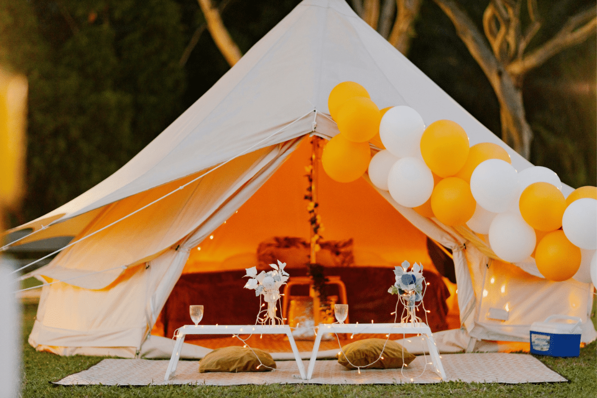 Glamping City wedding proposals singapore and birthday