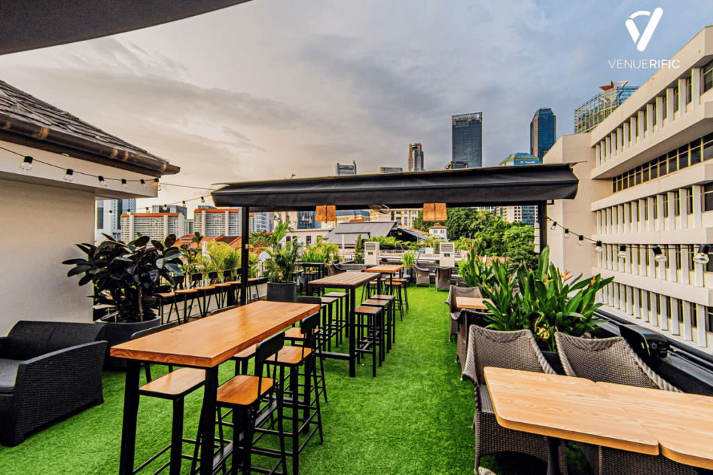 New rooftop garden bar Barouv in CBD Singapore