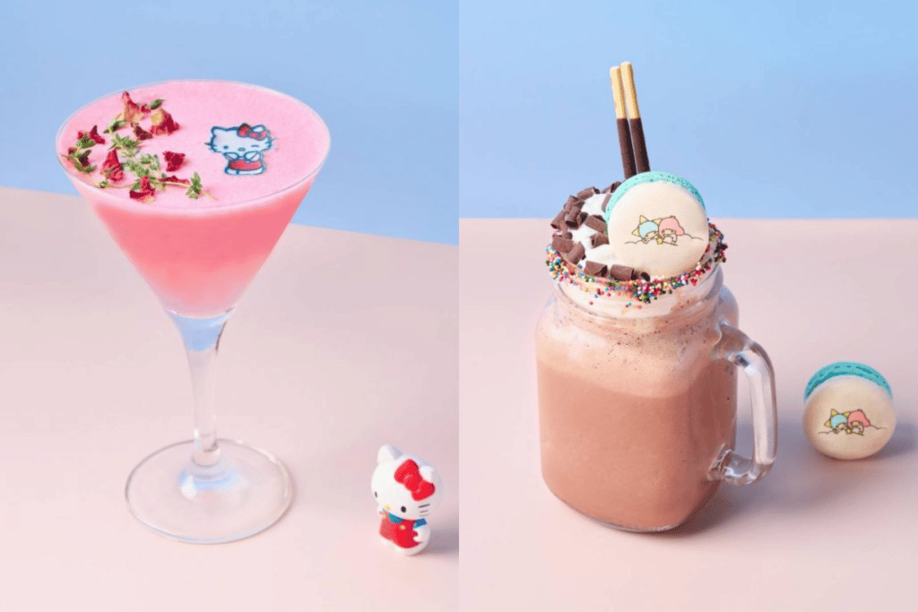Hello Kitty Cafe Milkshakes Mocktails Singapore