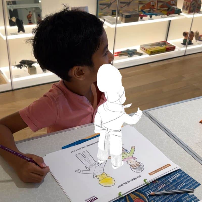colouring Ar Super Puppy in Me at MINT museum