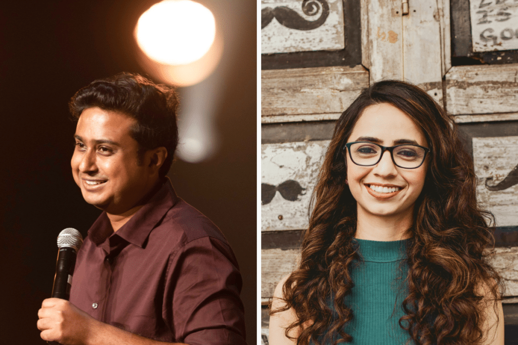 Side by side headshots of Anirban Dasgupta and Sonali Aditya.