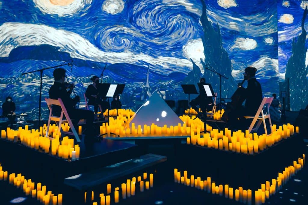 The Van Gogh Immersive Experience Meets Candlelight in Houston.