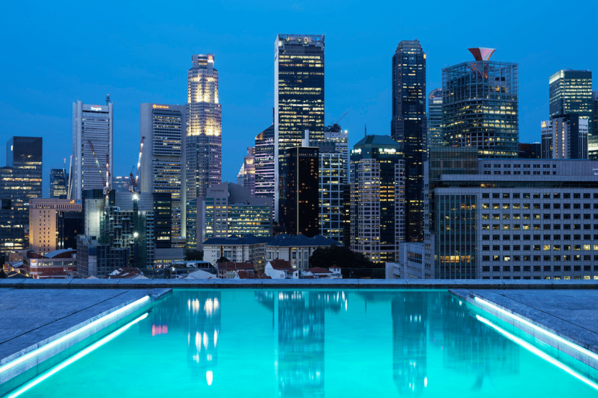 Mondrian Singapore rooftop bar and restaurant