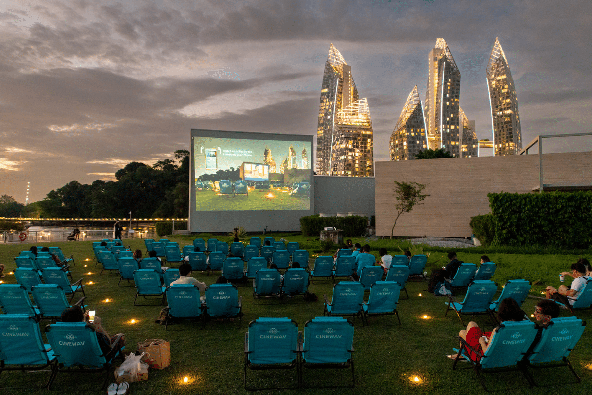 free outdoor movie screenings in Singapore