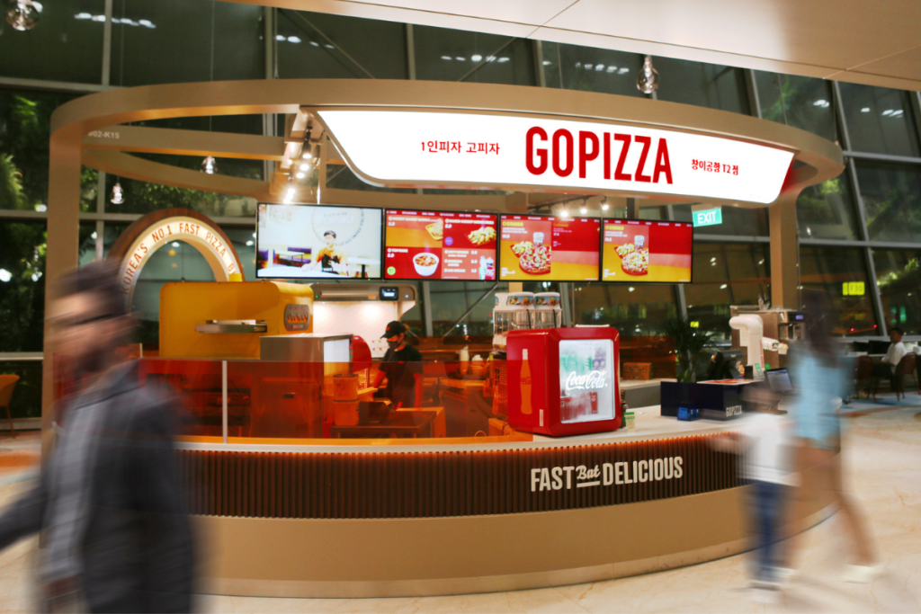 GOPIZZA at Changi Airport Korea's best pizza Singapore