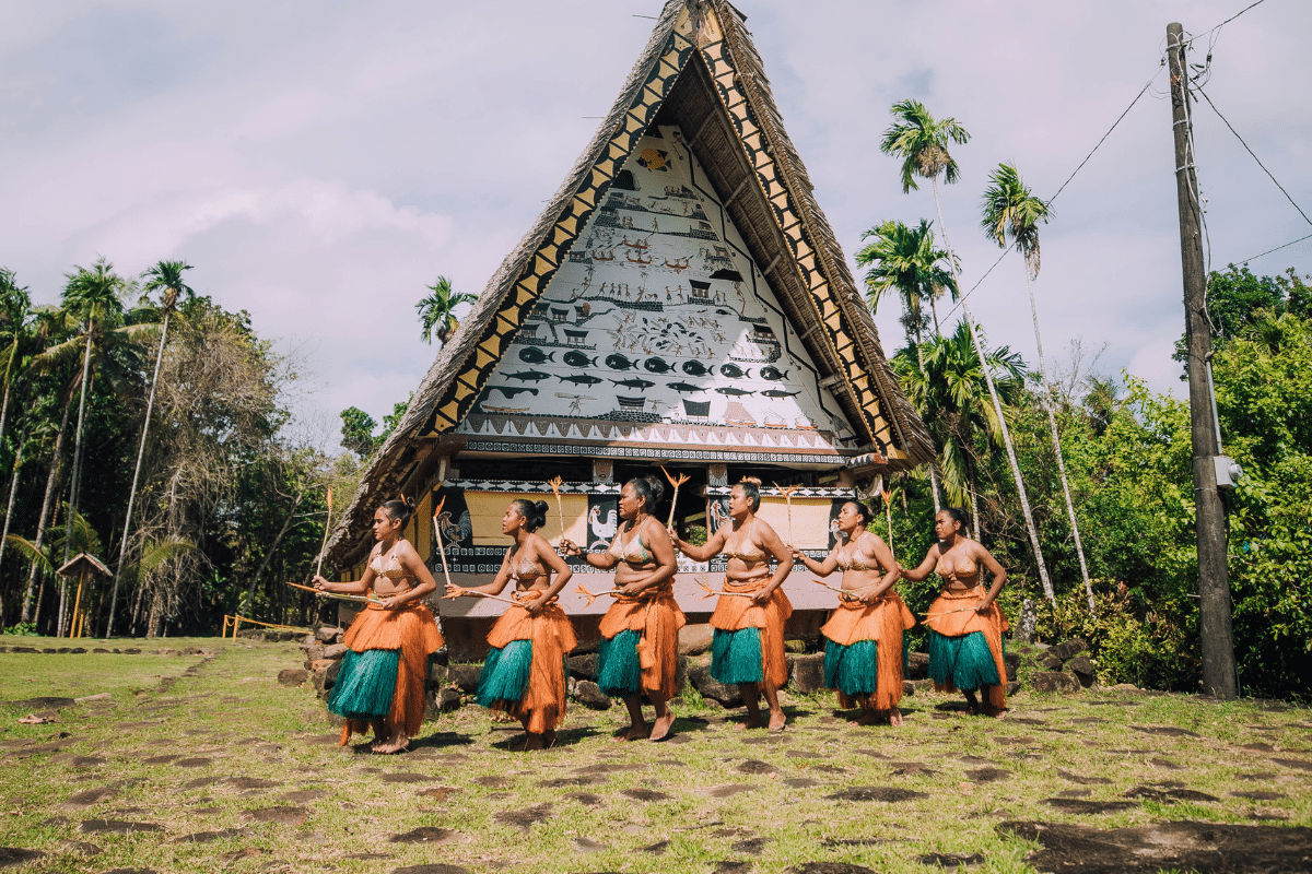 traditional people in Palau 