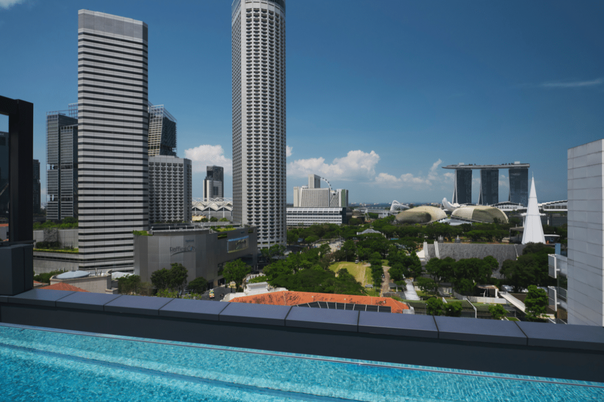 Mexican rooftop in Singapore El Chido views of Marina Bay Sands