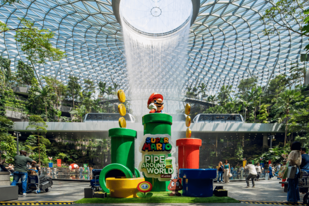 Super Mario and Christmas pop ups at Jewel Changi Airport Singapore 2023